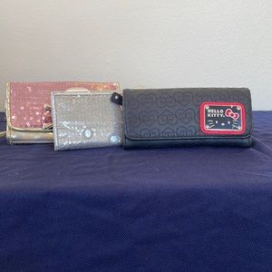 3 Bundled Hello Kitty Wallets